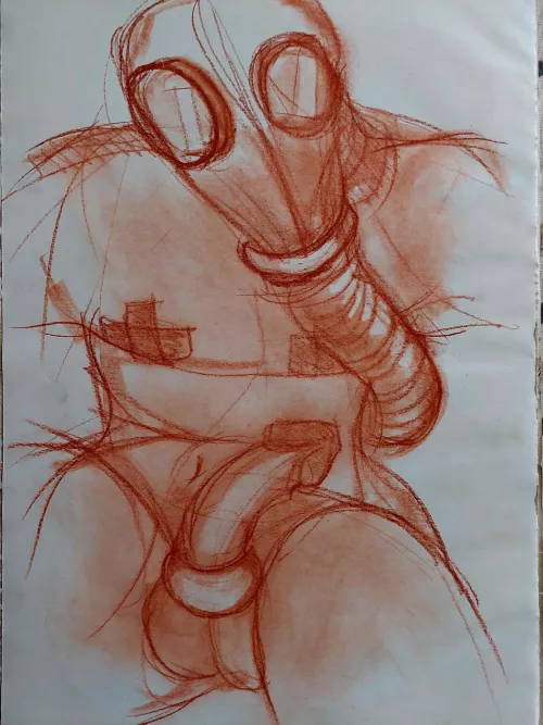 Breath Wave [OC Sanguine Pencil] by Meo_graf