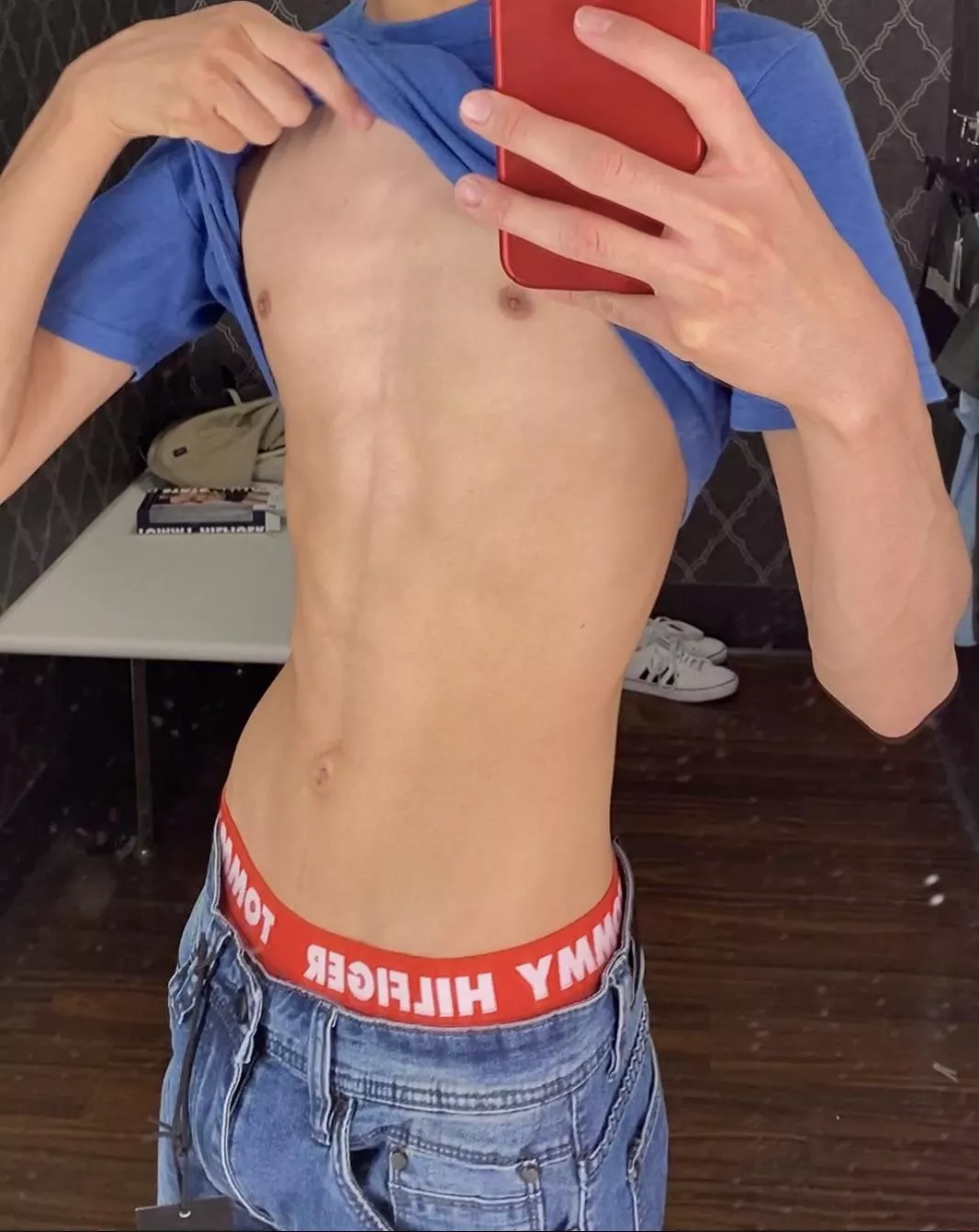 Dressing room pic posted by Squirrel_Style9347