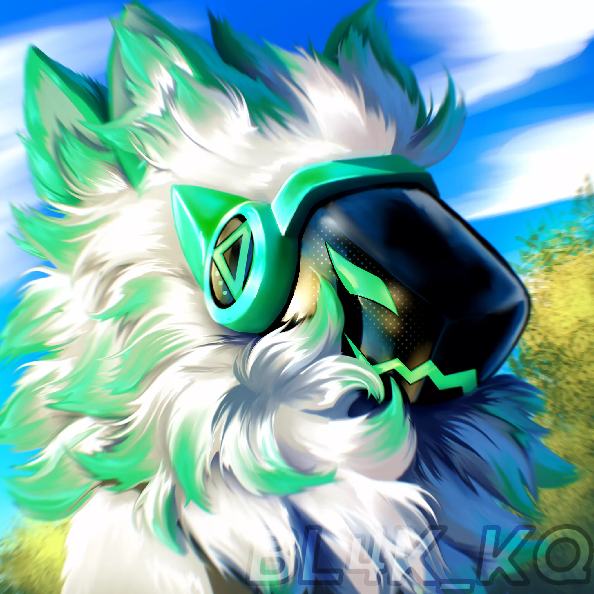 furry protogen! [commissions Open] art by me posted by Bl4k_k