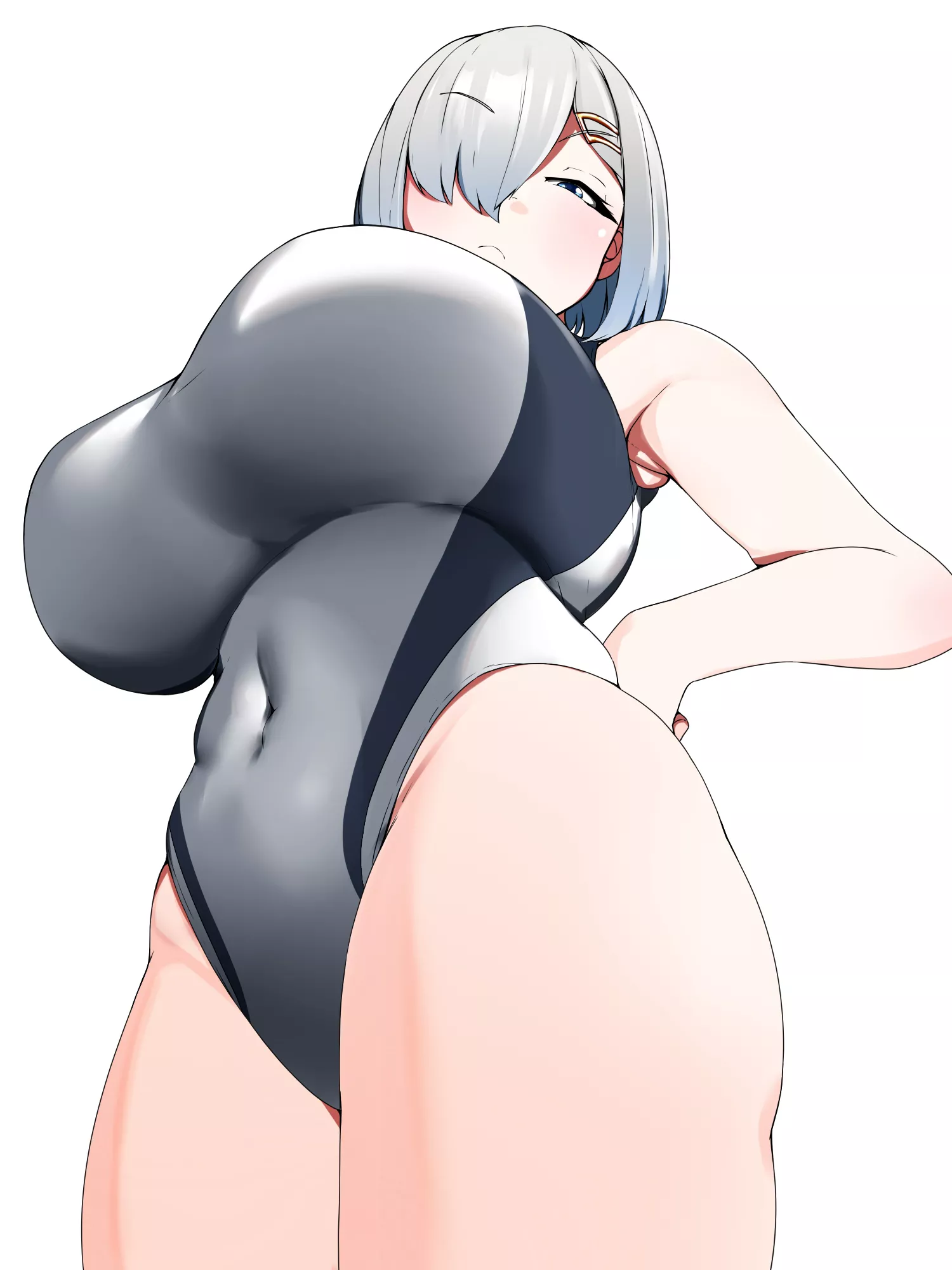 Hamakaze in a high-cut competition swimsuit (Hauto-san) [KanColle] posted by llamanatee