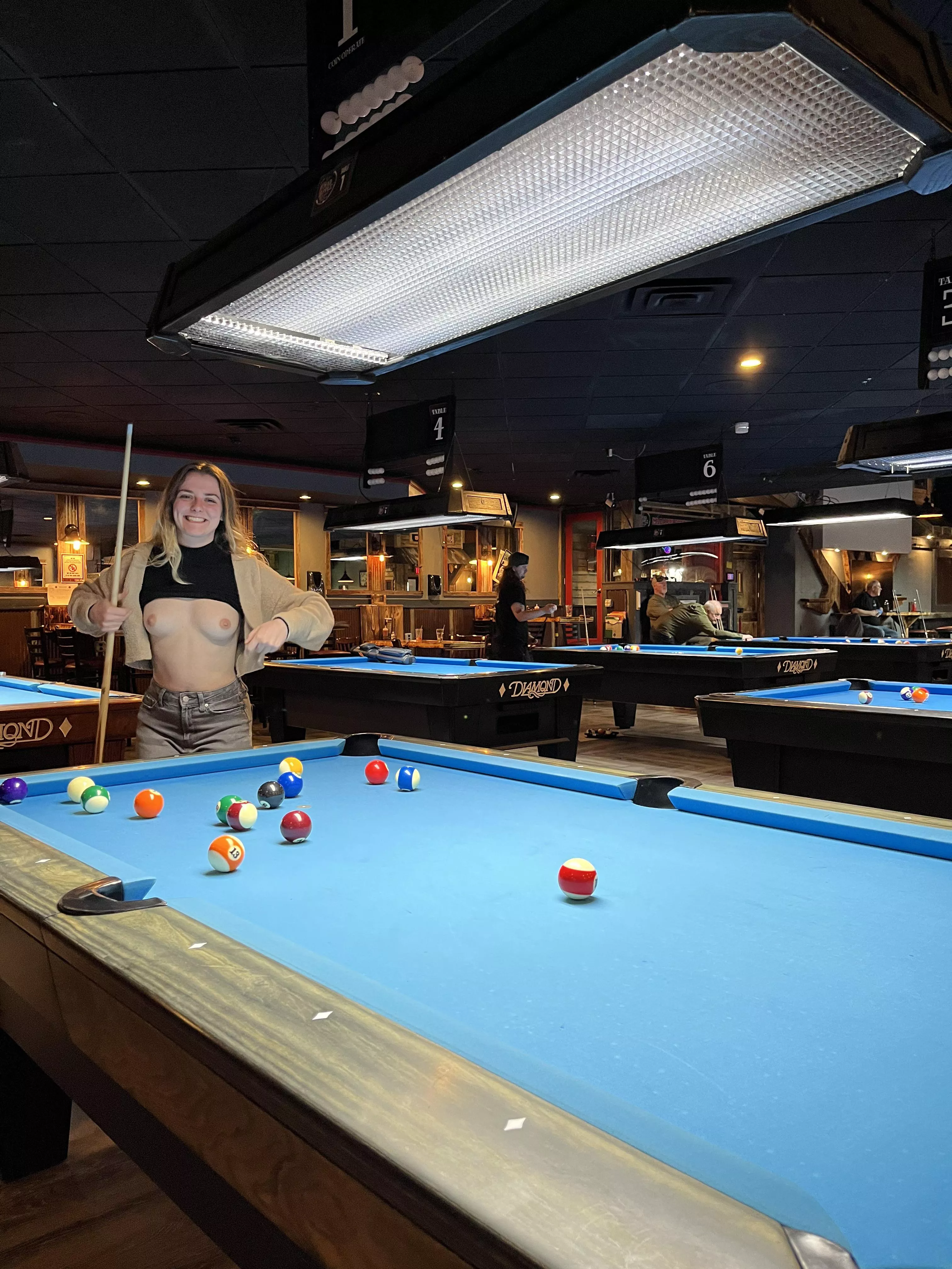 Having fun playing pool (: posted by Babykaittt