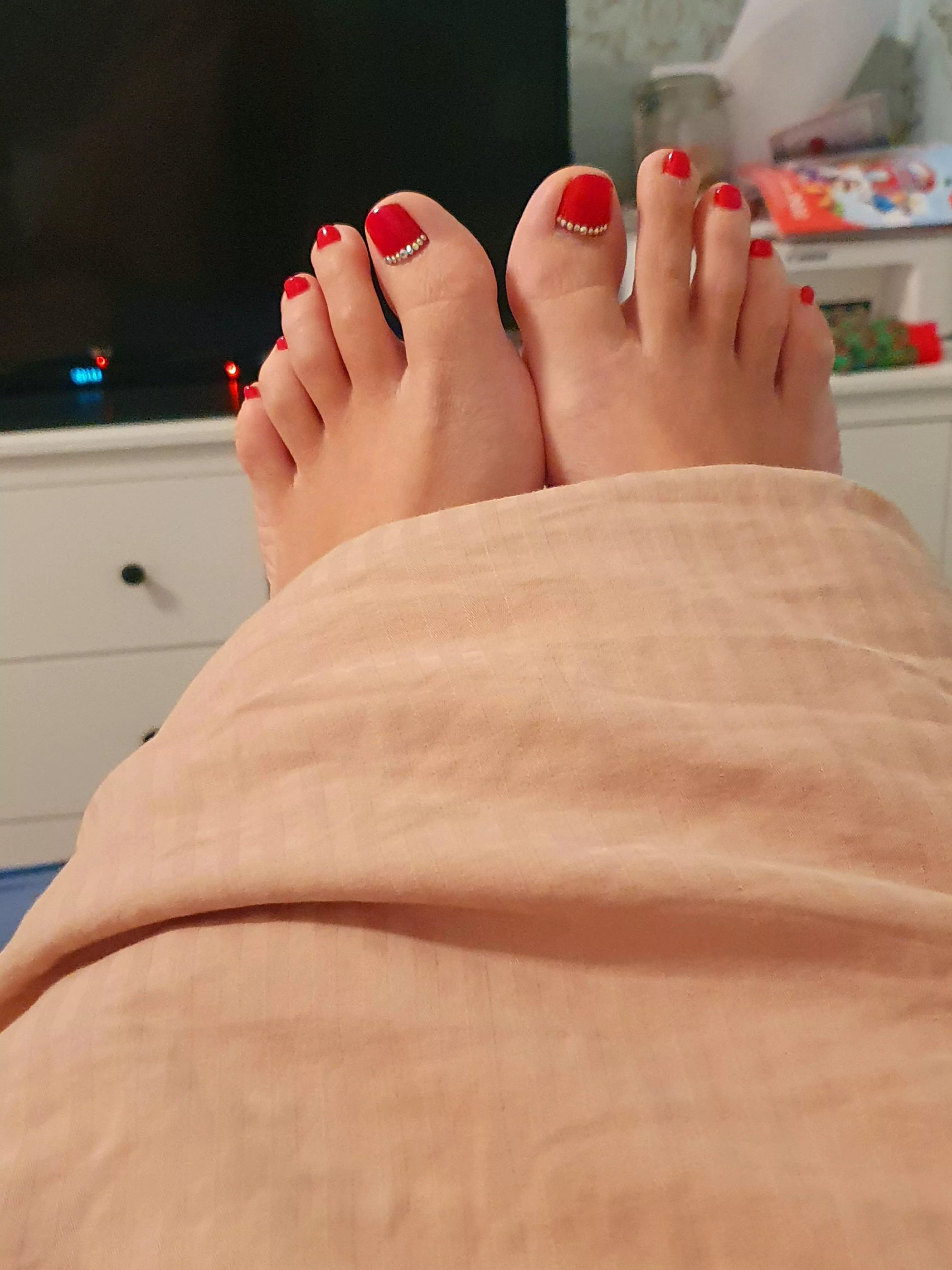 I hope you like red toes posted by Ella_Secret_Life