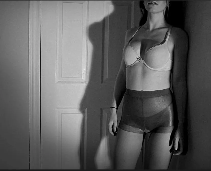 Just…. standing there in bra and pantyhose. Hot. (Fetish play, good girl) posted by DeepImpact111