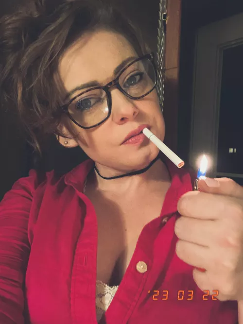 Late nights are for deep, deep drags by Laciethewife