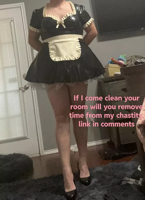 Maid asking for time off her chastity by jessintex