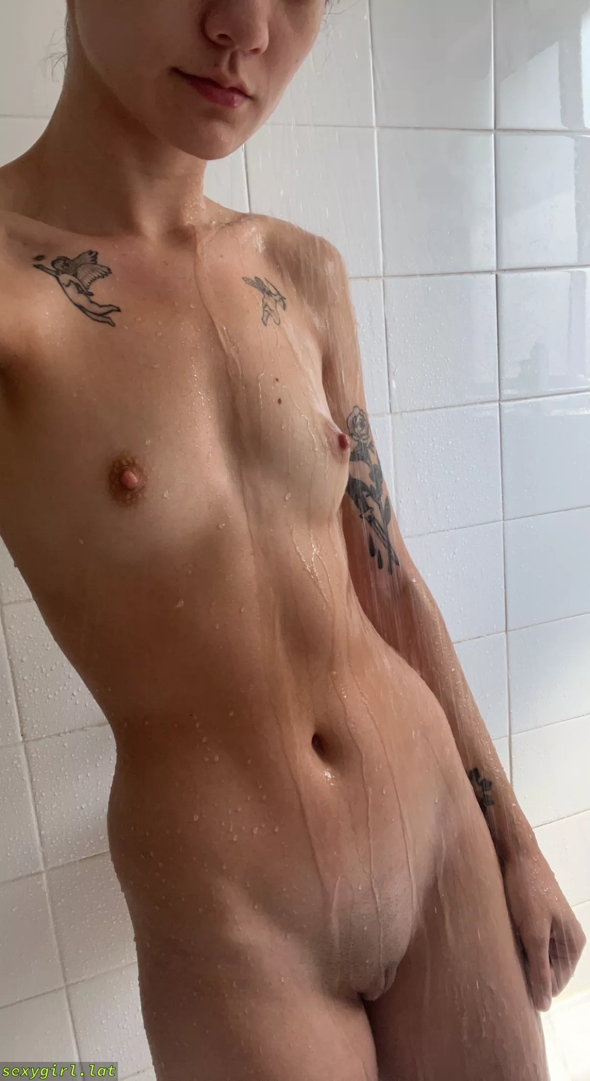 my flat chest looks even hotter with water dripping down it 💦 posted by G04Iwri2fzx4R68ZV