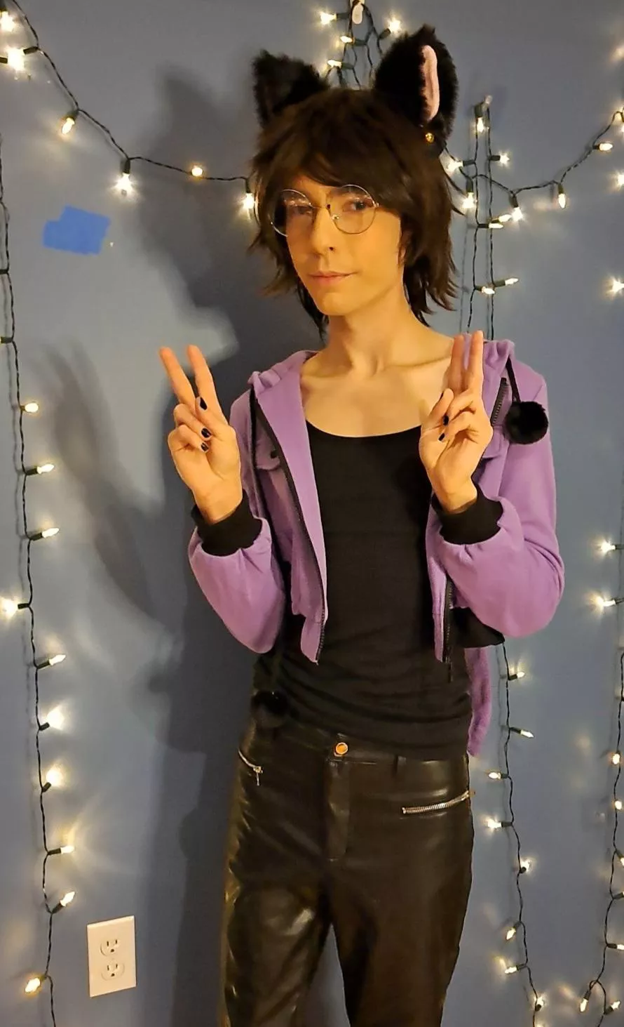 not the typical femboy outfit, still cute tho? posted by Comfy_Ellie