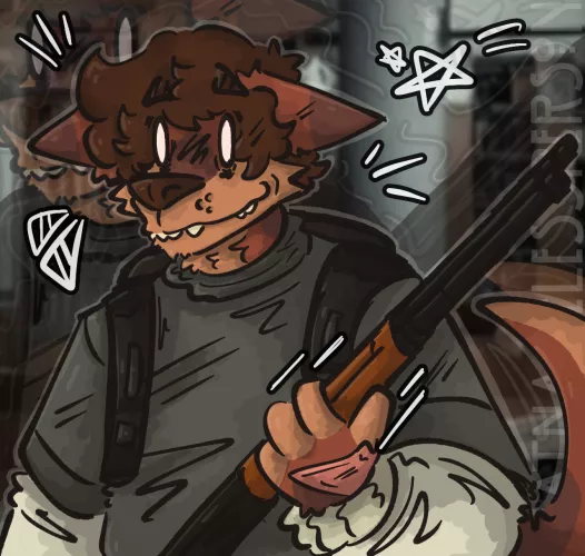 pew pew! (oc) -Art by me- by thatnamelessperson_