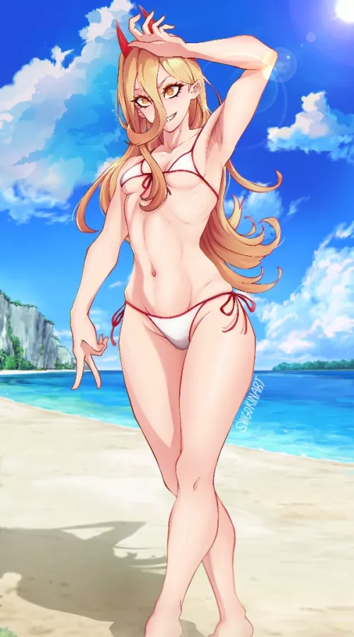 Power in bikini (By Shigokin) [Chainsaw Man] by queshu22