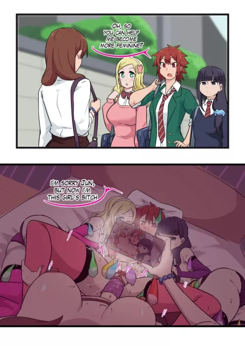 Teaching Tomo how to be more feminine. (Ukaya Masaru) by Miralusa