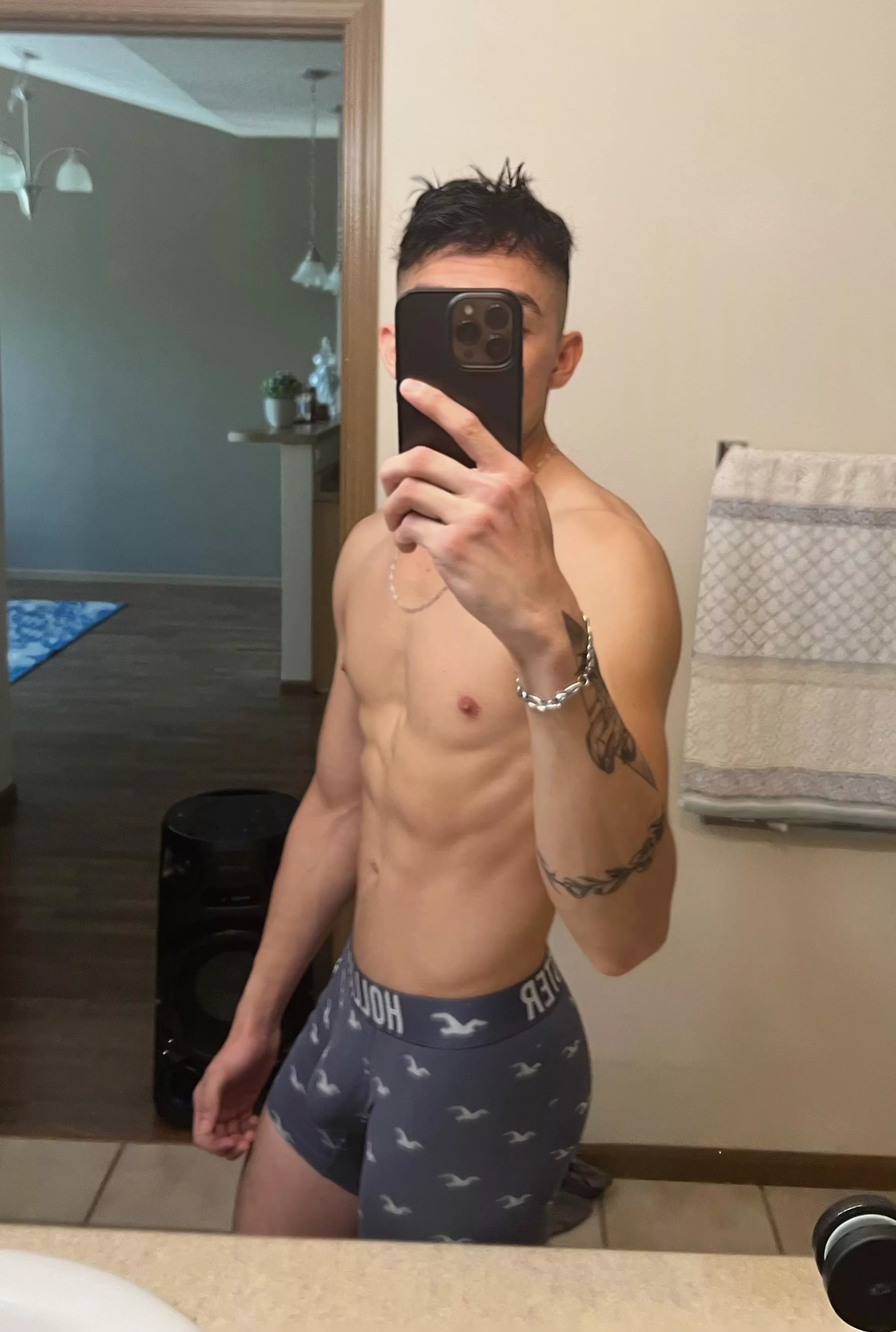 Up if you like that blue underwear. posted by Mdmaars