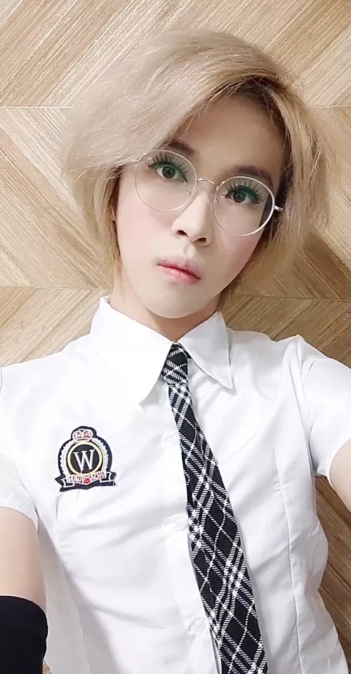 What's this Schoolgirl looking at owo?💞🌈 by femboycuber