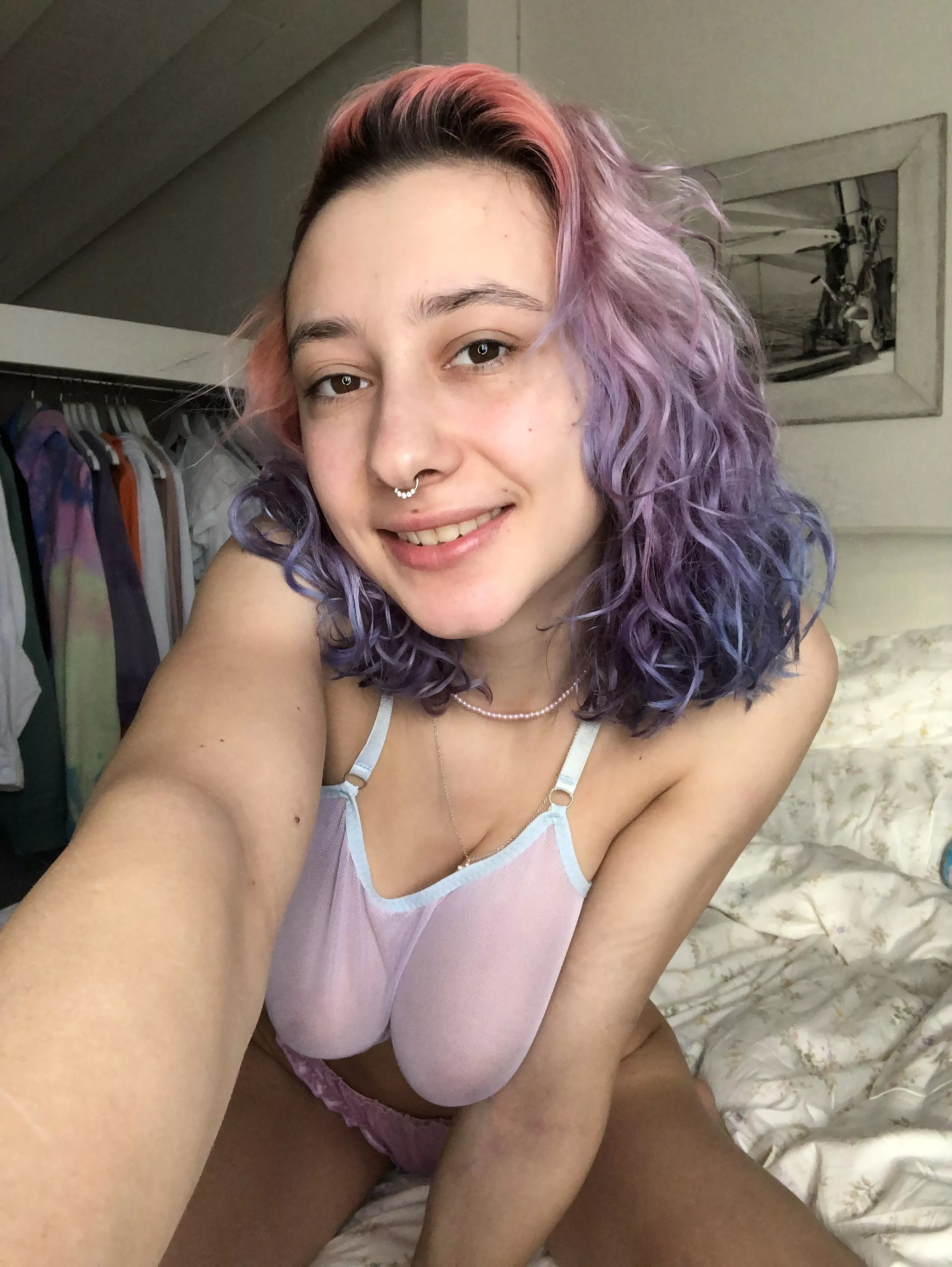 Your pretty alt girl with neon hair posted by Puzzled_Win631