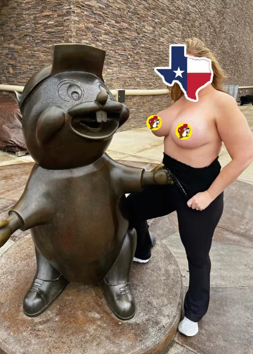 Beavers need ♥️ too!! Is it jerky or brisket for you at Buc-ee's?? Bring me a sliced brisket sandwich and some cookie dough bites and I'm yours...😉😉 by DonnaCavallo