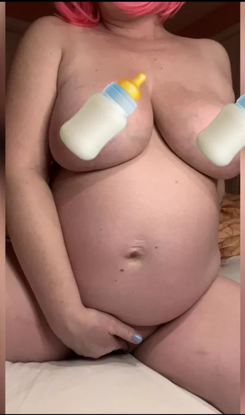 Being hornier than ever. It tickles all day long and boobs are leaking. God damn it’s hard to be me 🥵😅 by PrincessBubblecum_dk