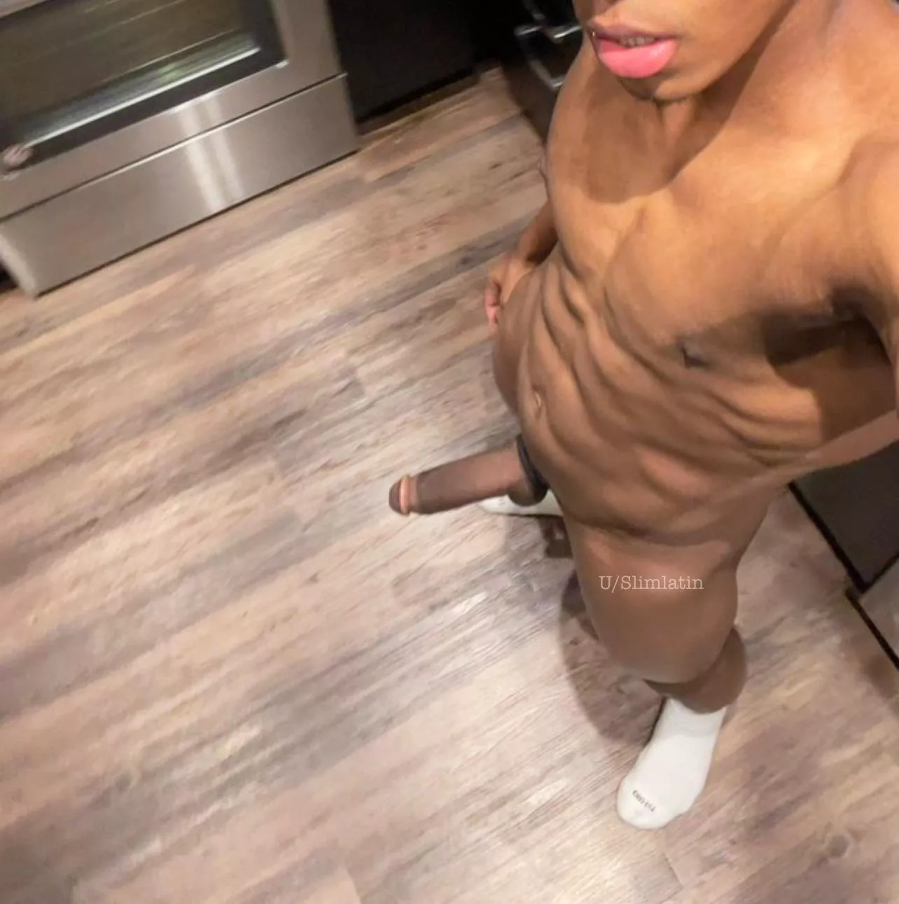 Dick out in the kitchen posted by slimlatin