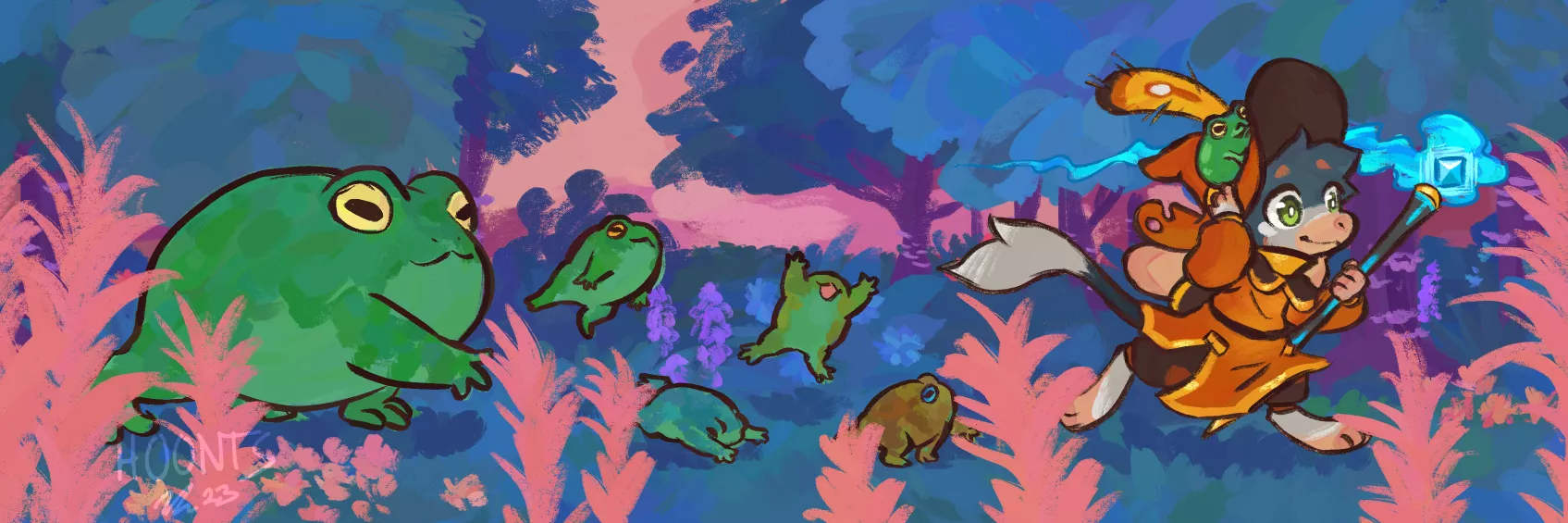 Froggy Parade posted by HoontsArt