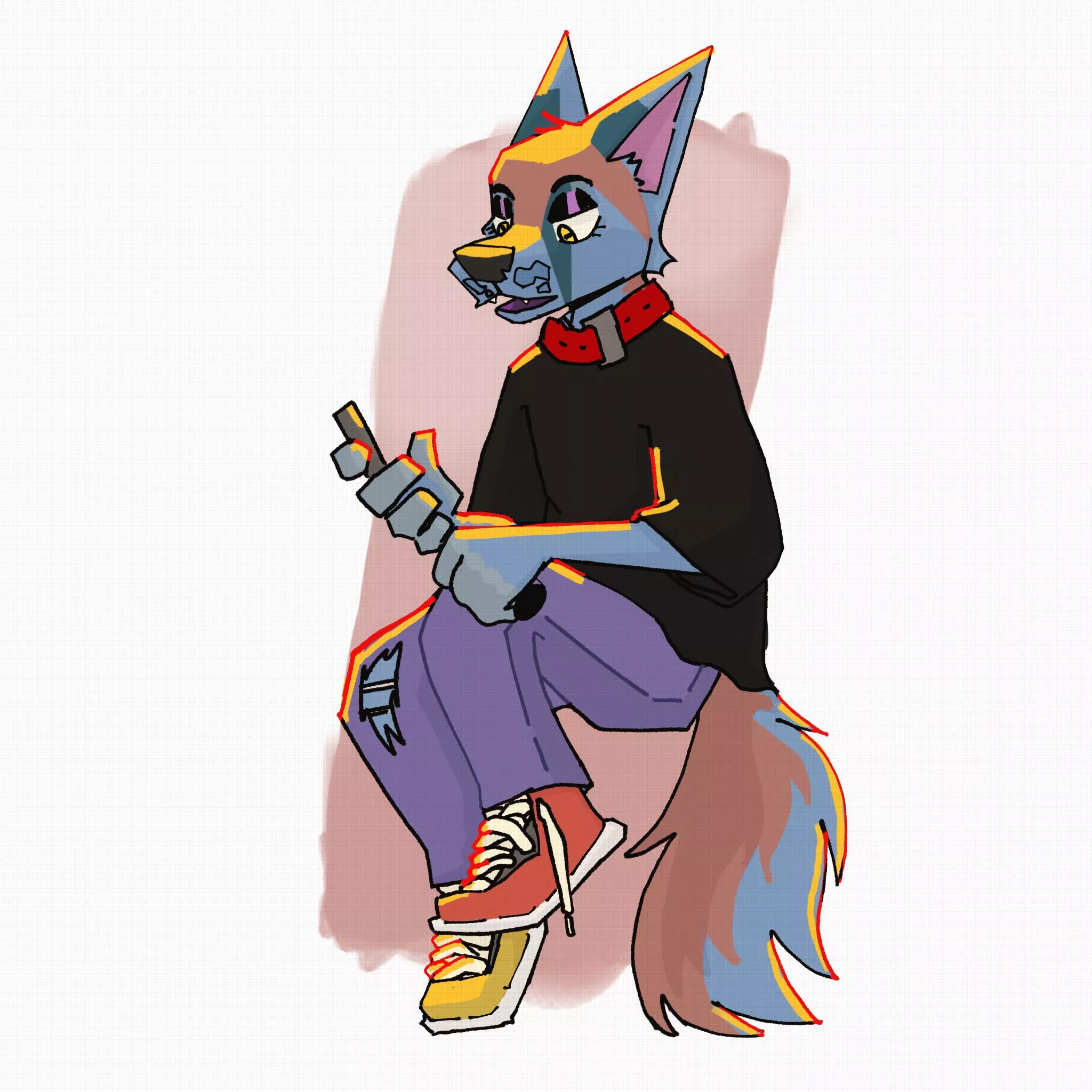 gosh i wish i was a blue dog posted by fluffandorbutter_chi