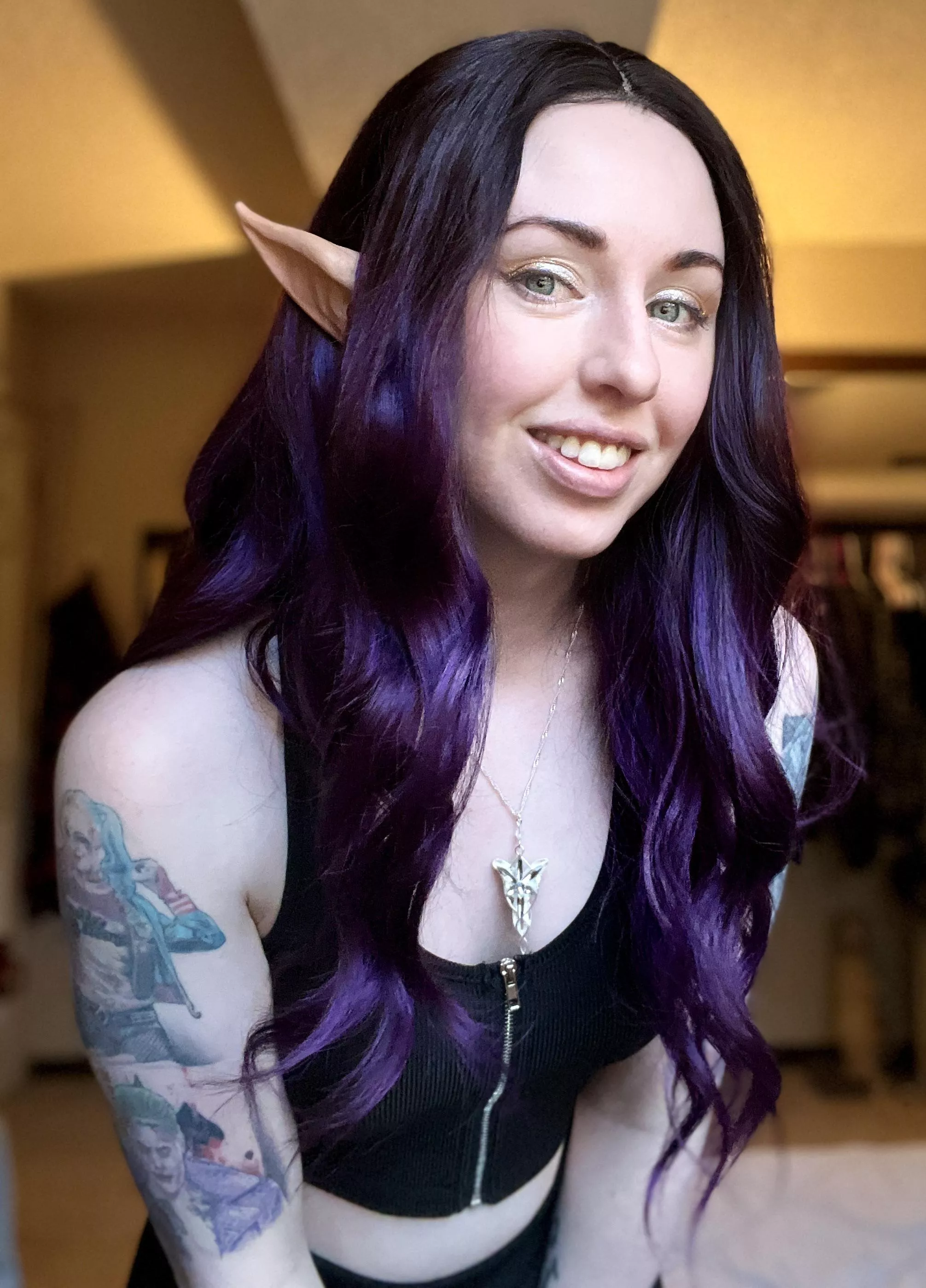 How about a metal elf? 😉💜🖤 posted by eluniya1