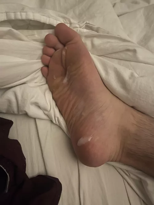 I spilled a bit. Care to lick it clean ?😅 by Mysockssmellthebest