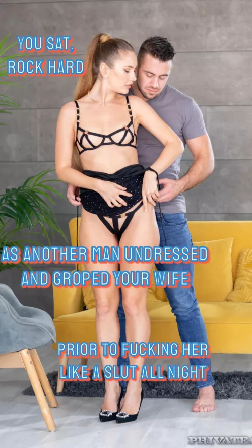 In her new lingerie by cockcurious321