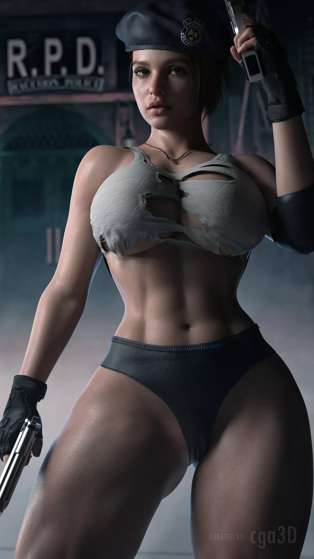 Jill (Cga3d) [Resident Evil] posted by Kuro-Oji