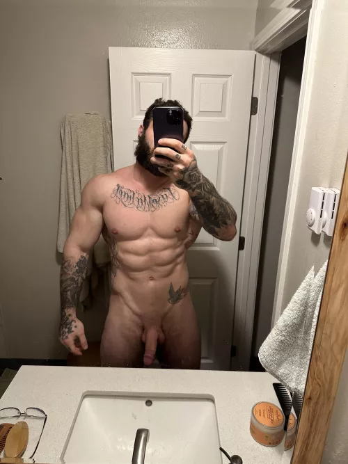 Mirror’s not foggy yet😏 by Tori-Mae