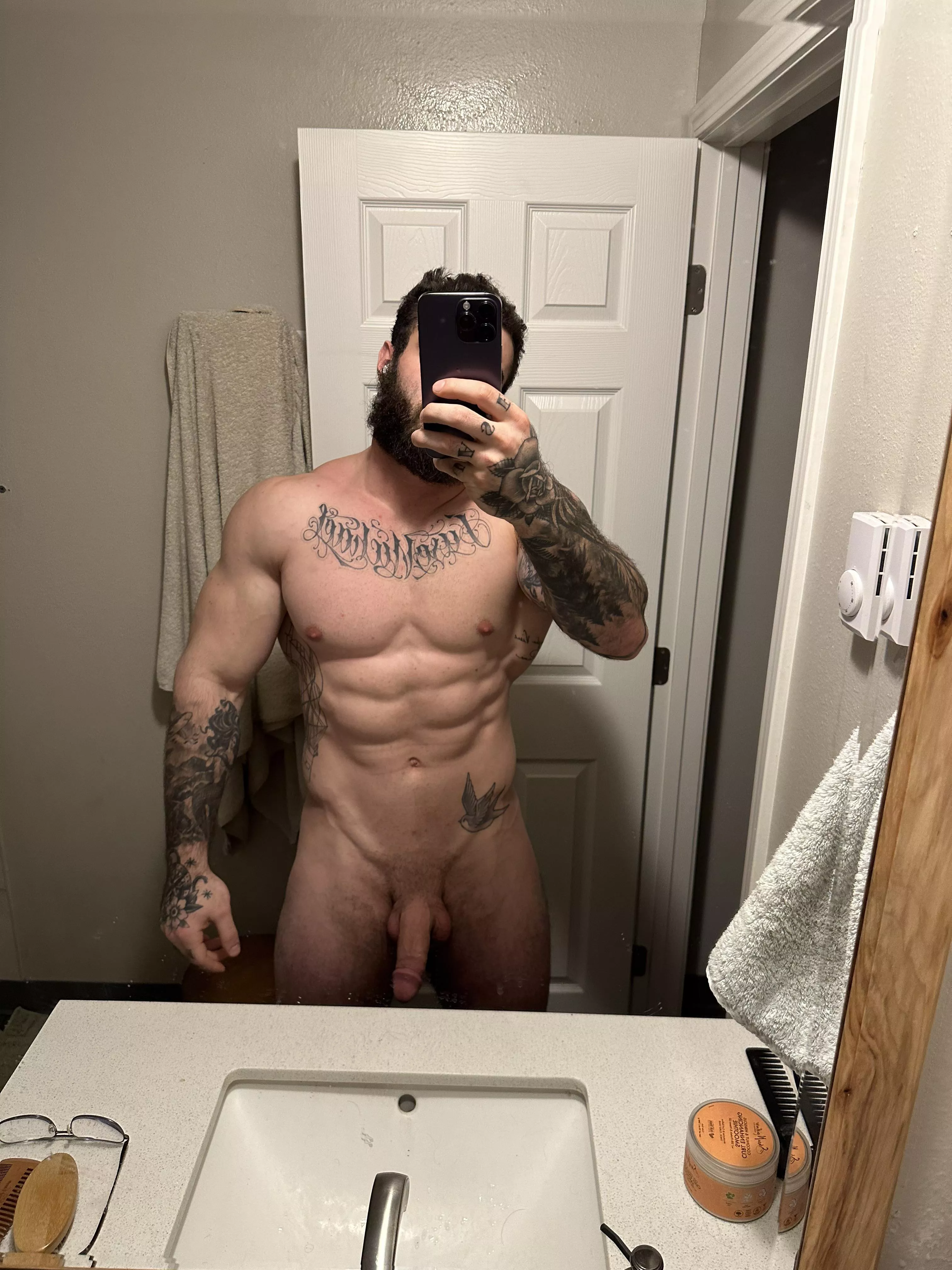 Mirror’s not foggy yet😏 posted by Tori-Mae