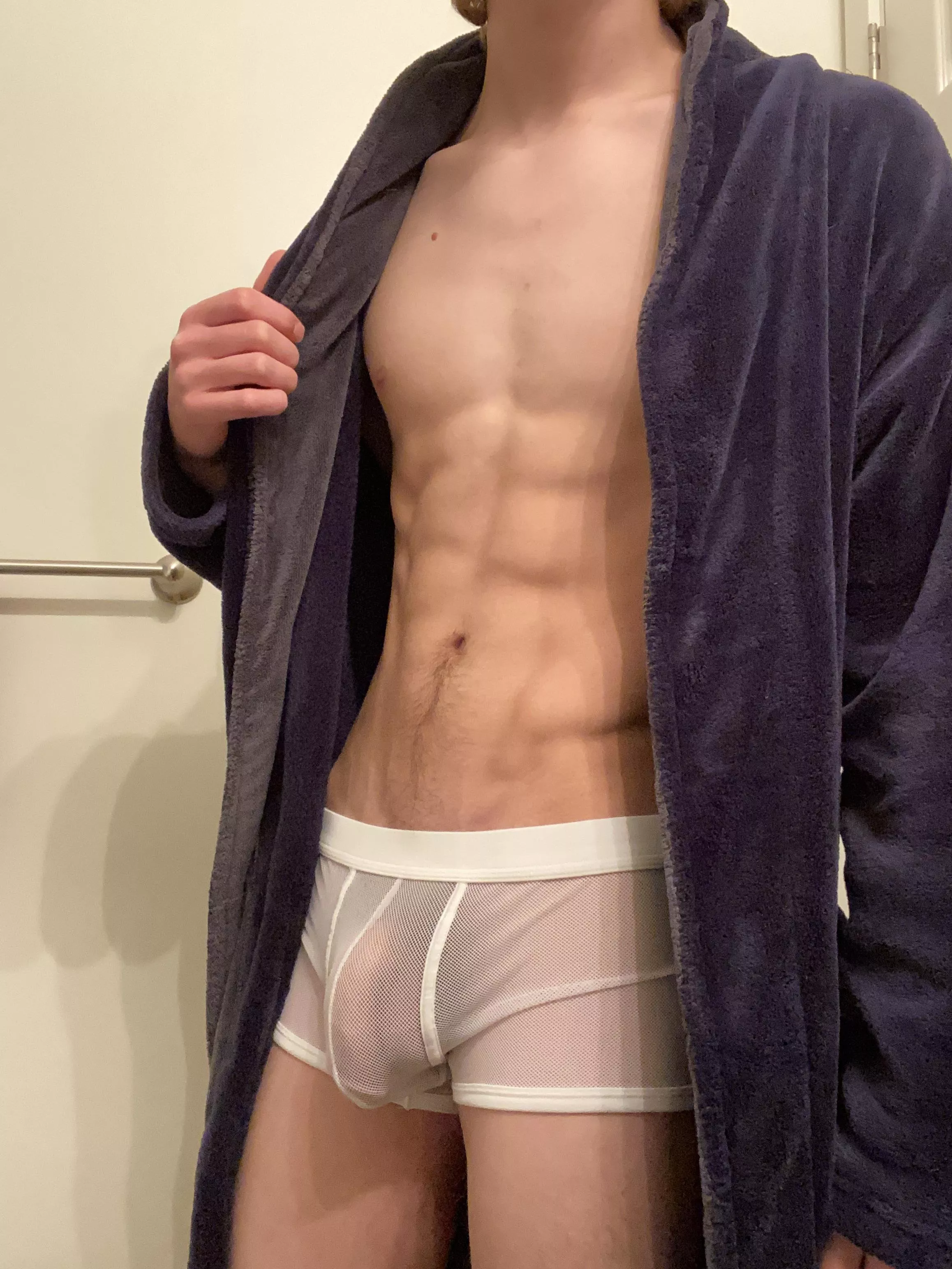 My morning softie in my mesh undies posted by milo_anders