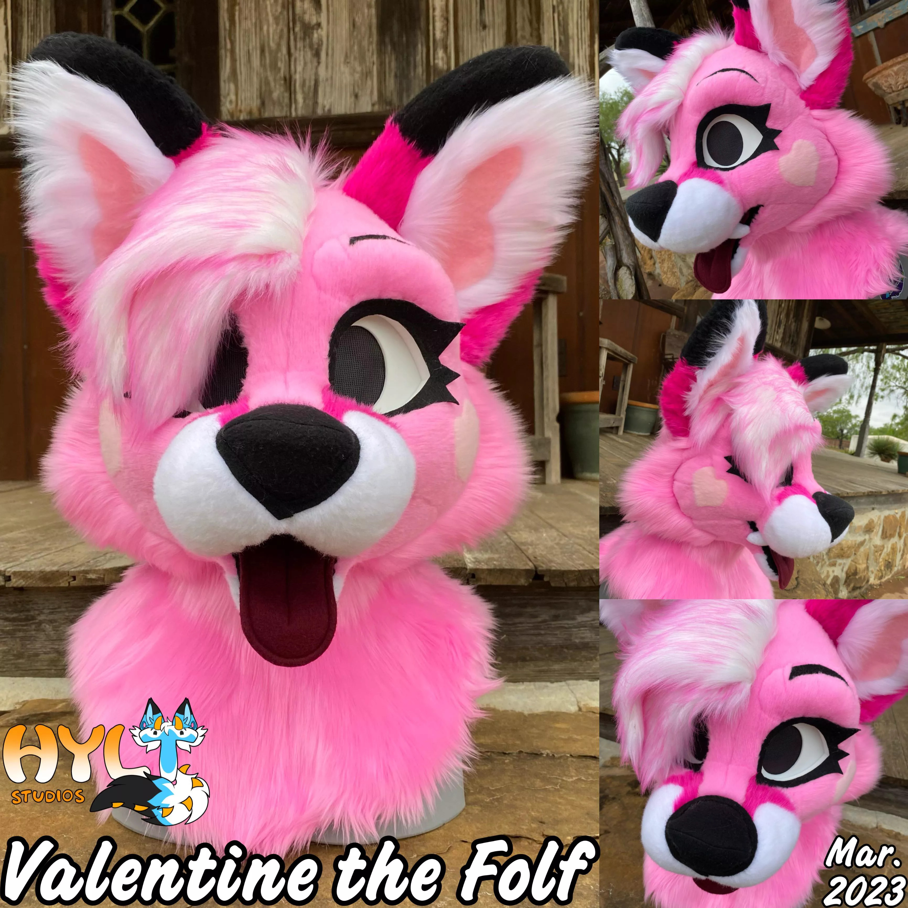 Newest Fursuit - 💕Valentine the Folf💕 posted by hylt_studios