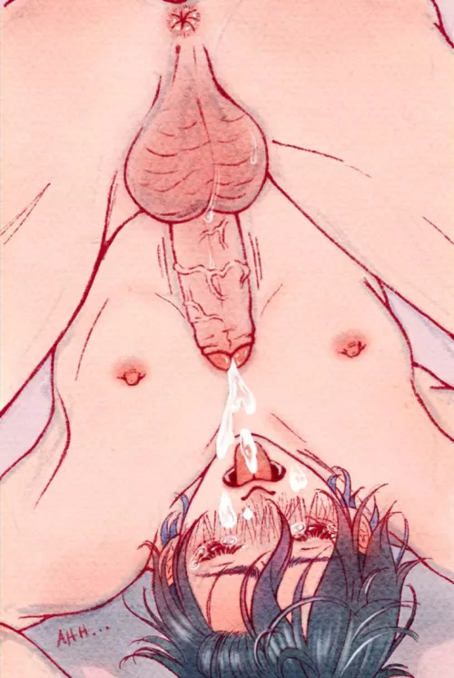 [OC] I've always wondered what it would feel like to suck your own dick by PoppyDropplet