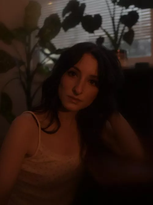 serious self-portraits in the plant room 🙂🌿 [f] by Iv_rose