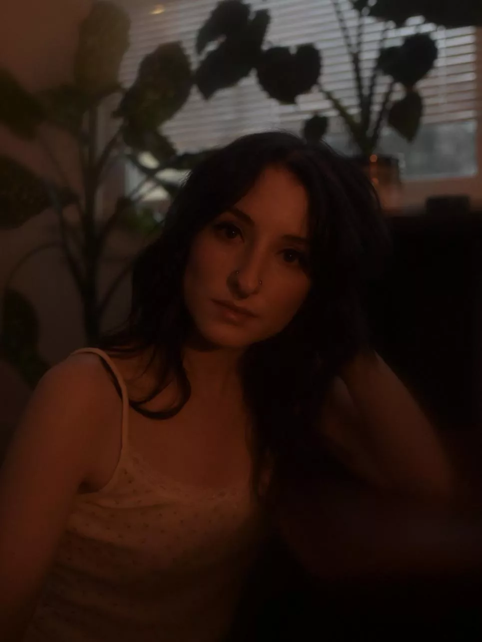 serious self-portraits in the plant room 🙂🌿 [f] posted by Iv_rose