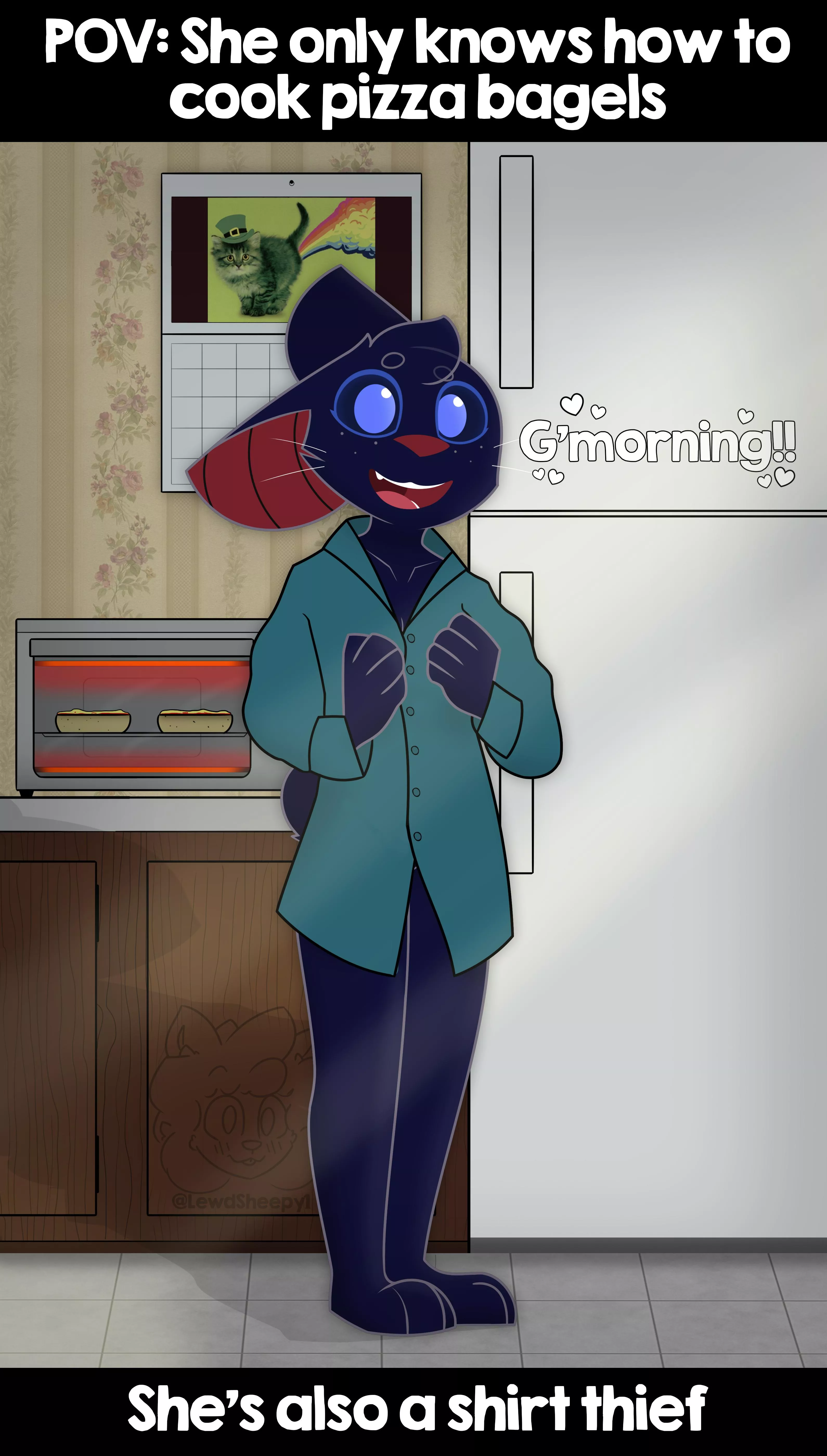 Shirt Thief [OC] posted by SleepySheeper