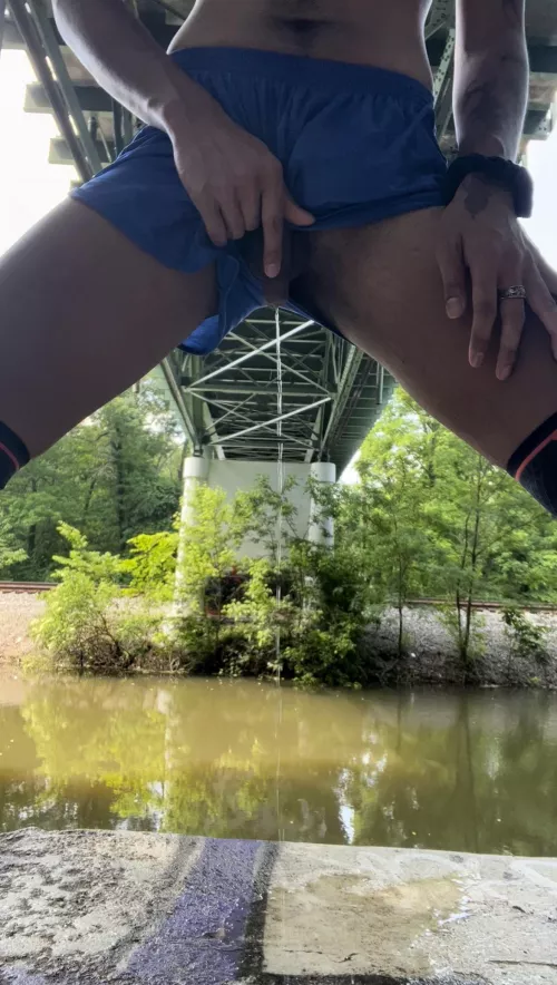 Somebody was watching from across the river 👀💦 by KaplanRisingXO