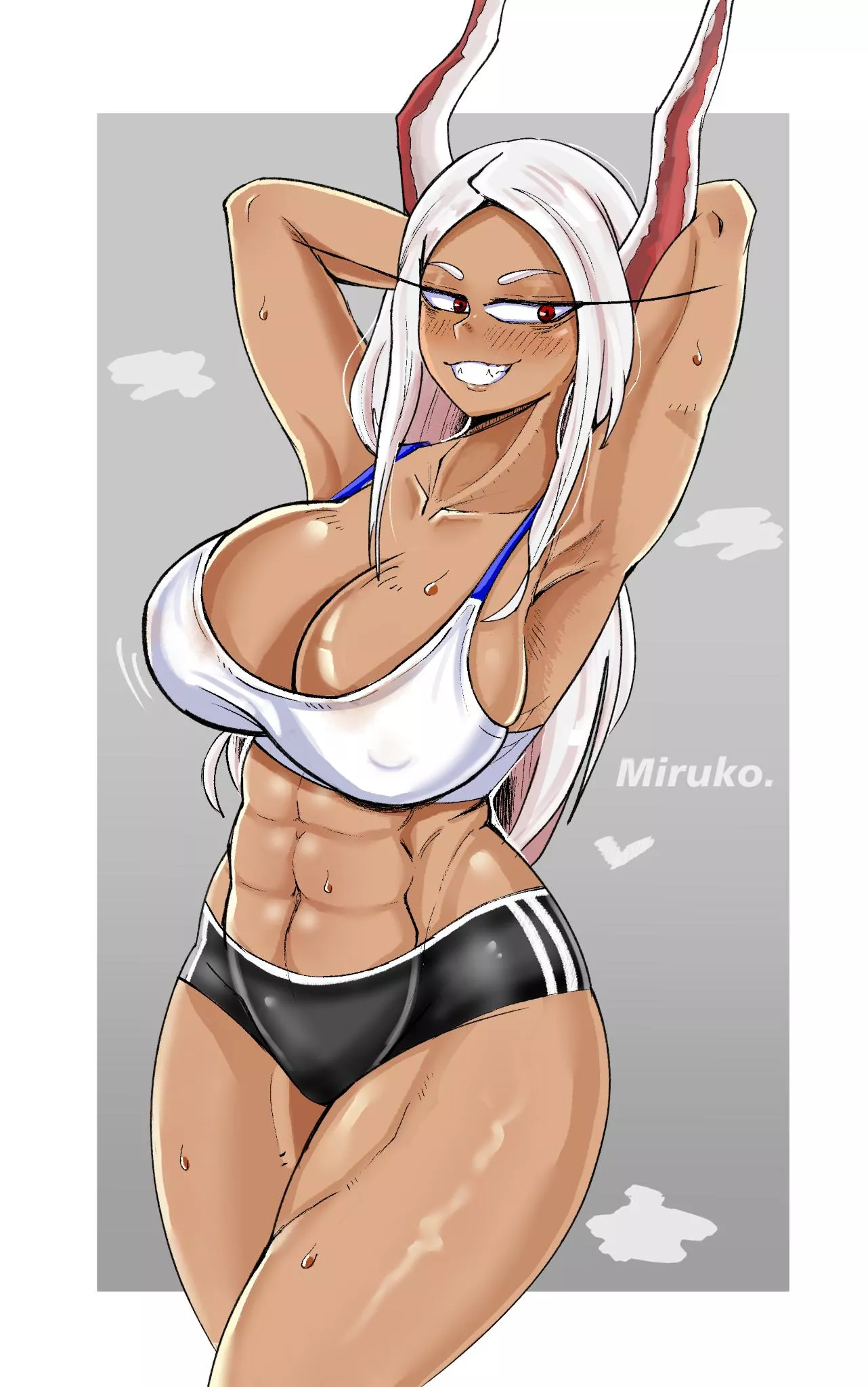 Sweaty bunny girl - Miruko (By StaH) [My Hero Academia] posted by queshu22
