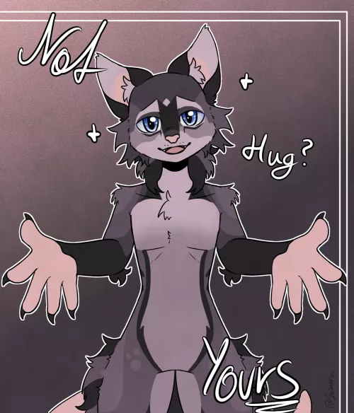 Who needs another hug? (art by me - Finished YCH Commission for someone) by jusauria_sfw