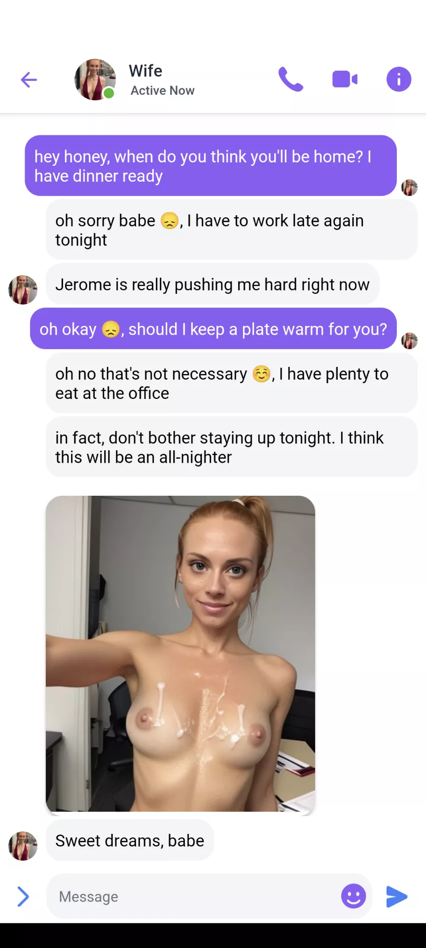 Working late again posted by itsmisshannahball