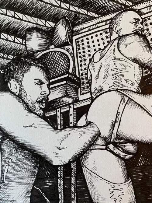 Axels Abyss (2023, pen + ink) by SuperTwunkArt