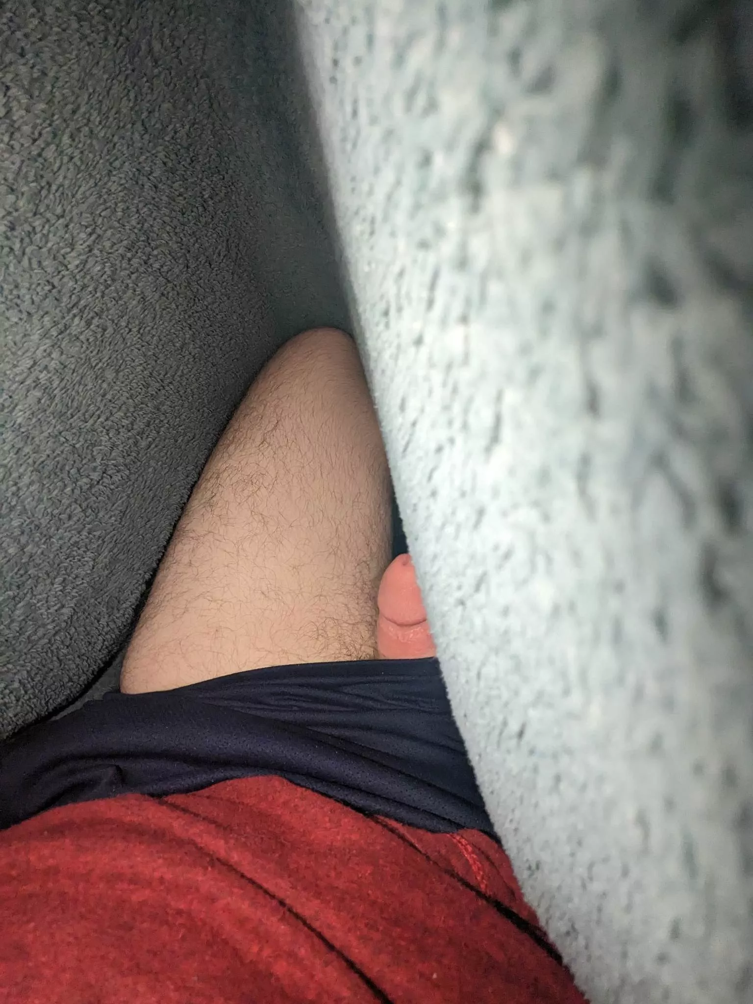 Cut dick peeking from behind the blanket. 24 posted by skogenspirit