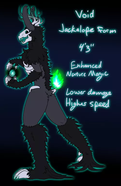 Drew my fursona Void as a bun bun (OC/Comms open) by Void-Lizard