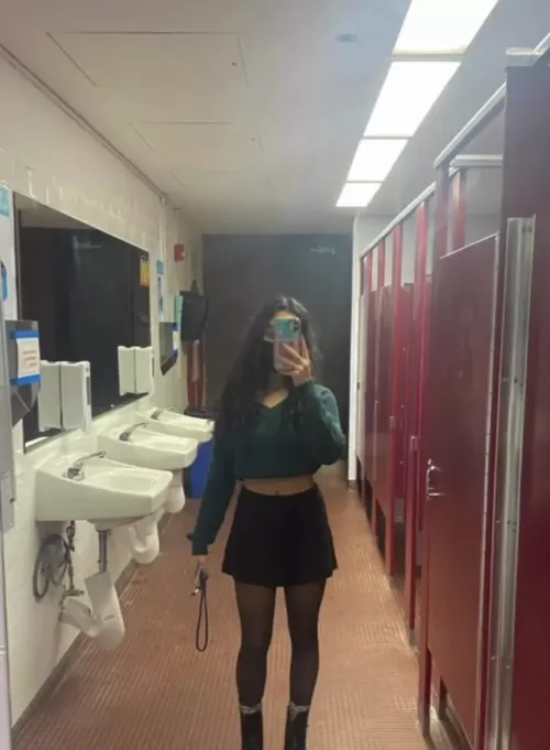 First time at school wearing fem clothing I got a lot of dirty looks but I thought I looked good by Tadior