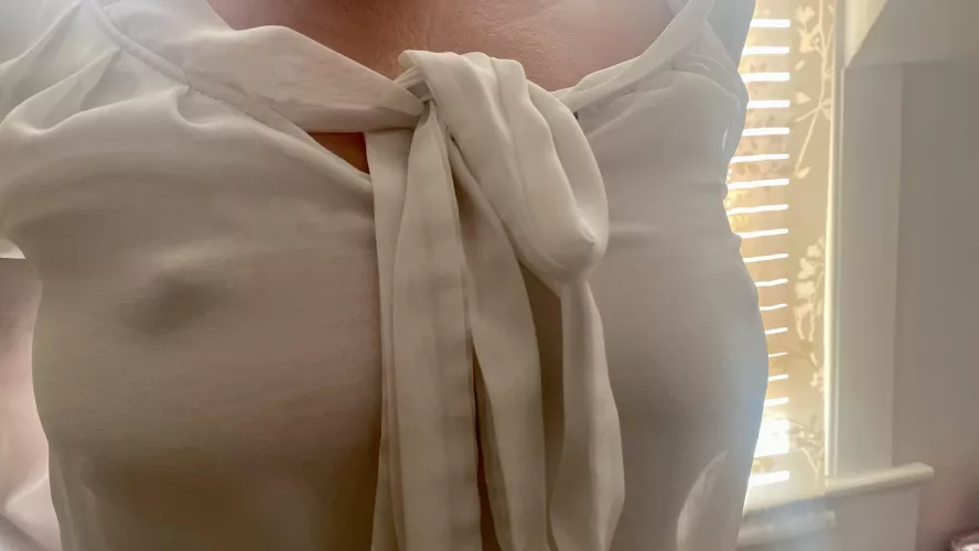 Heading out to work. My growing nipples love the freedom. X by Zealousideal-Fix-967