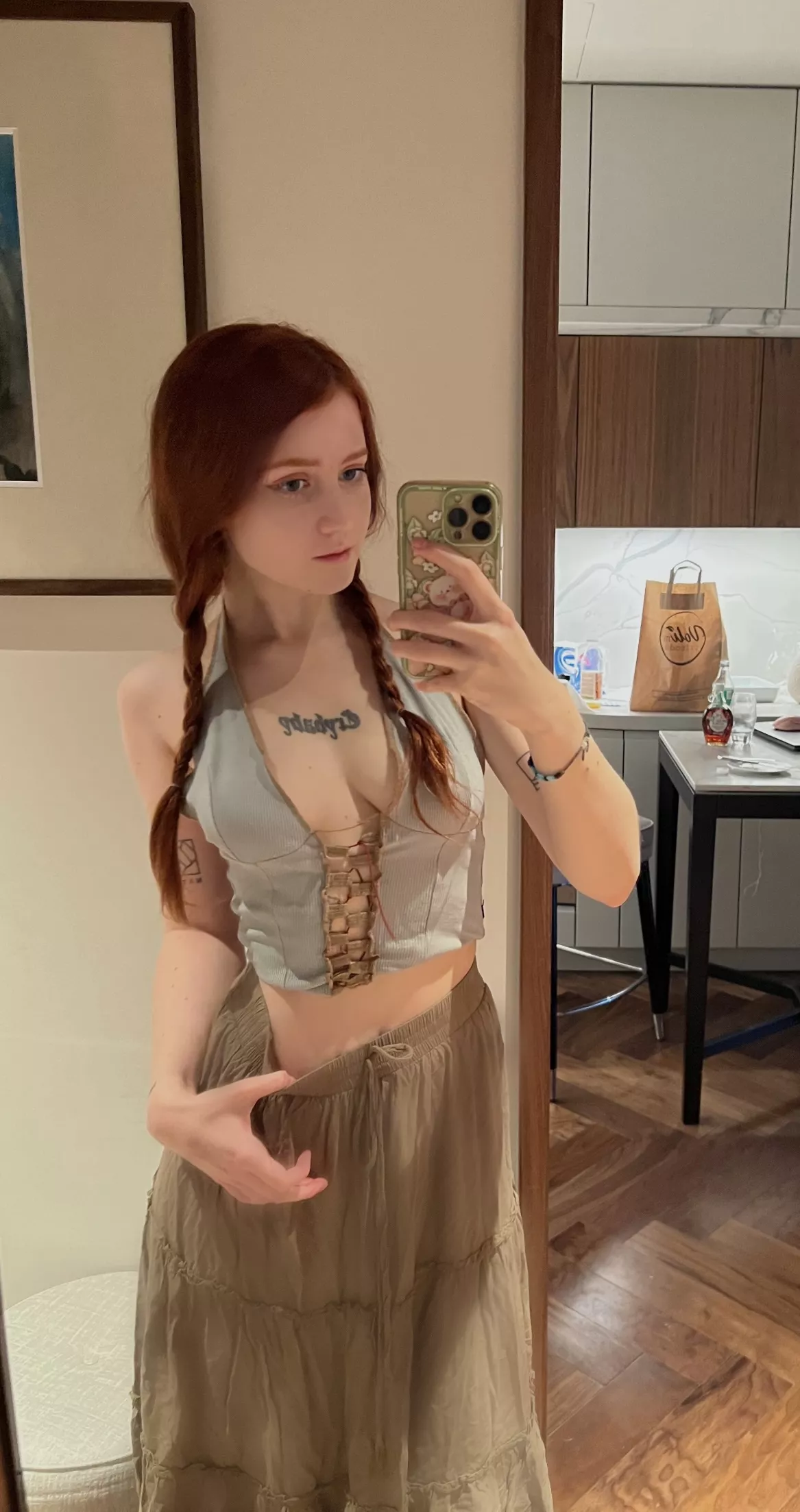 I love this outfit braless posted by Alone_Ad1278