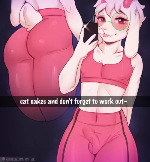 Imagine Ralsei as your fitness trainer~ [M] (maiteik) by MaiTeik