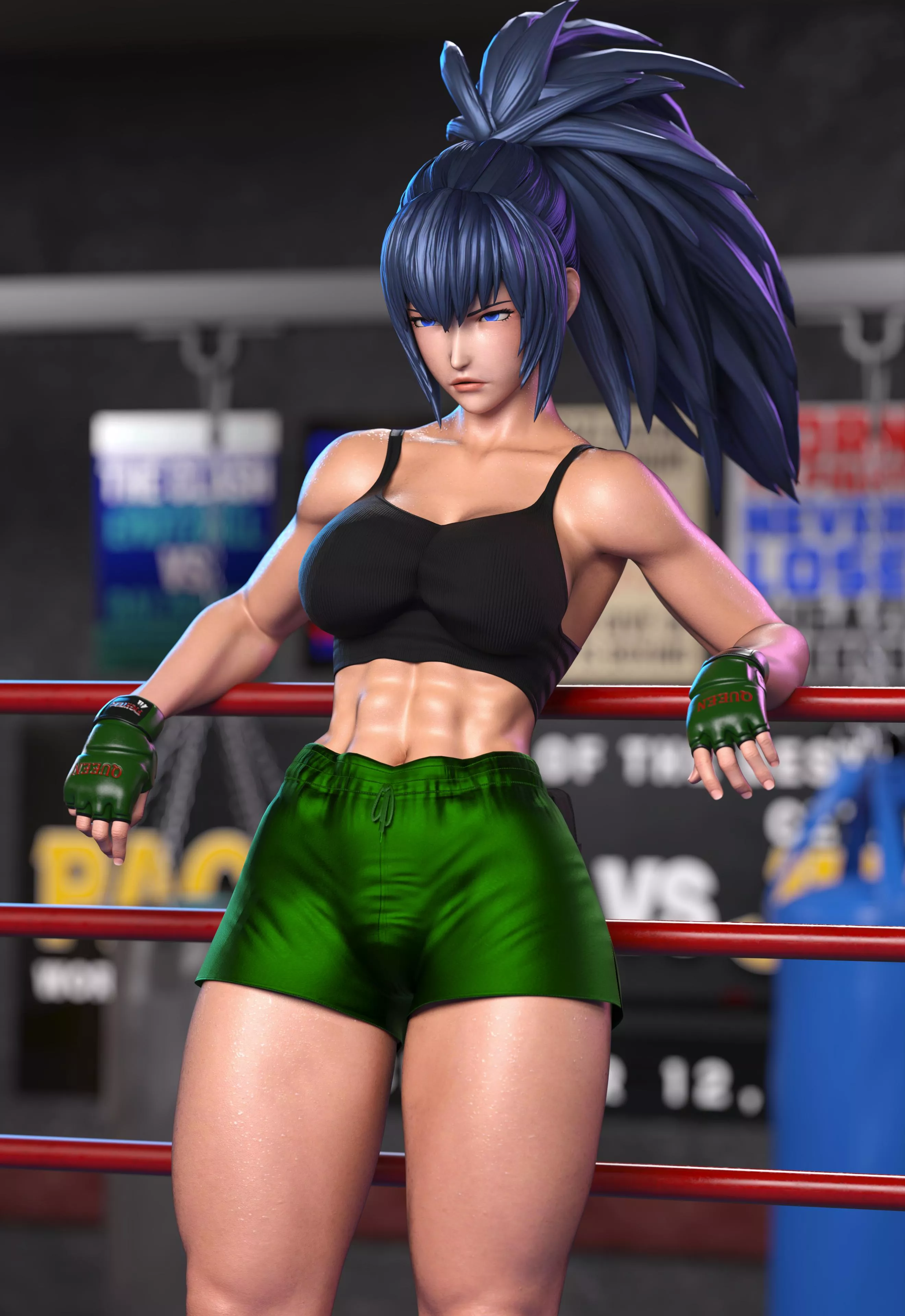 Leona Heidern [Artist: GCB] posted by ComaOfSouls