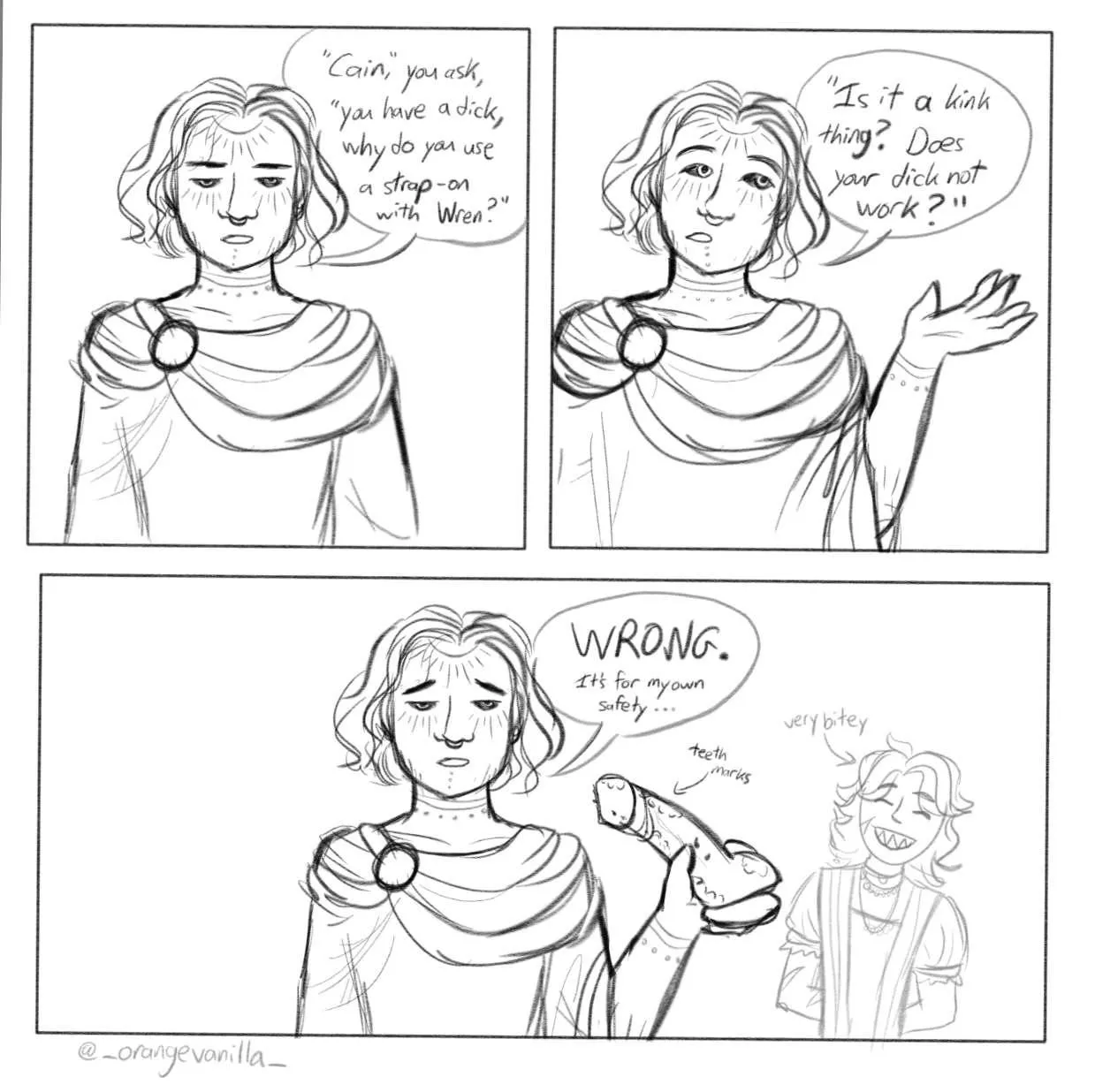 Mine and my partner’s characters from an upcoming campaign…I’m so excited for these weirdos posted by orangevanillasweetie