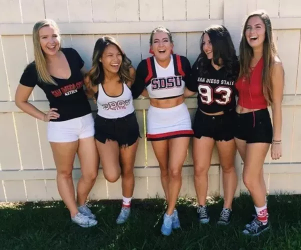San Diego St Gals After Big W by Flaminglin