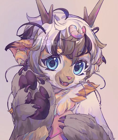 shrimpy kitty dragon! by dandelionofluff