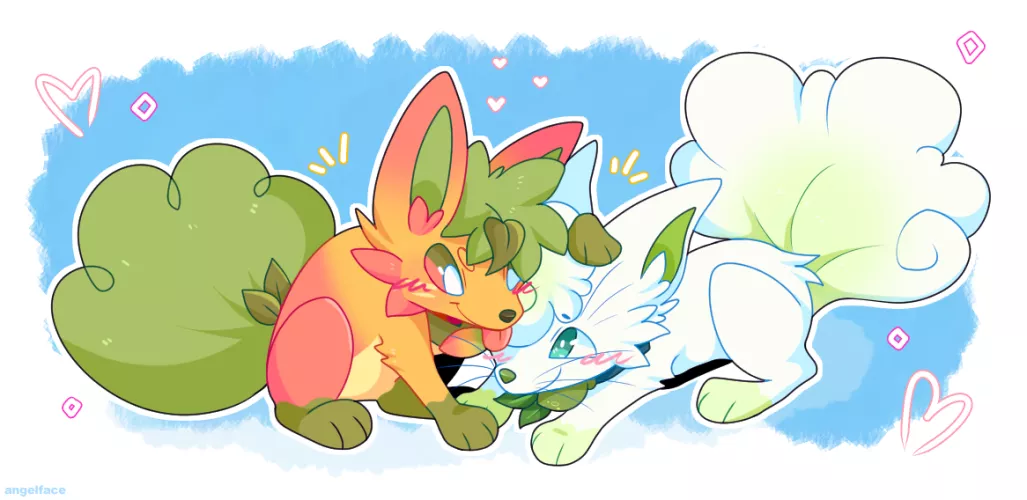 vulpix buddies (MY ART) by angellfacee